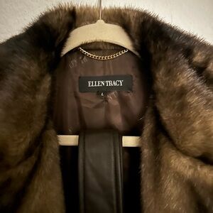 Ellen Tracy faux fur jacket
